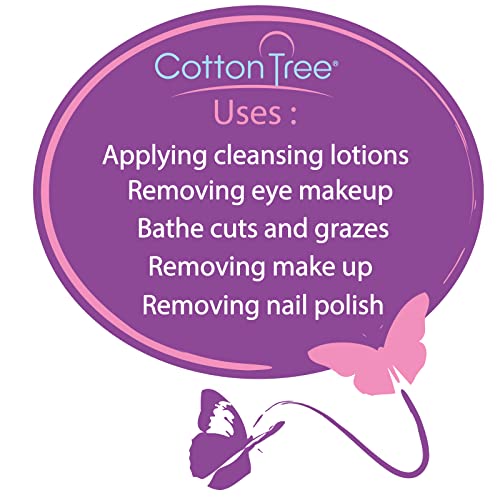 Cotton Tree 100% Pure Cotton, Round Cotton Wool Pads, 120 Count (Pack of 1) White B00FRIAETW_1