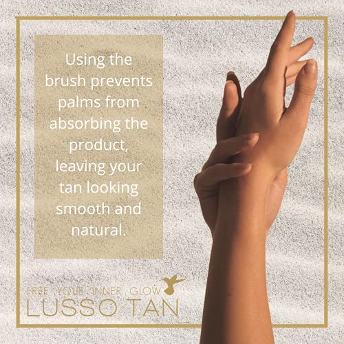 False Tan Mousse and Lotion Brush – For Face and Hands. By Lusso Tan. Brushes Designed For A Flawless Airbrushed Application, Full Coverage And E