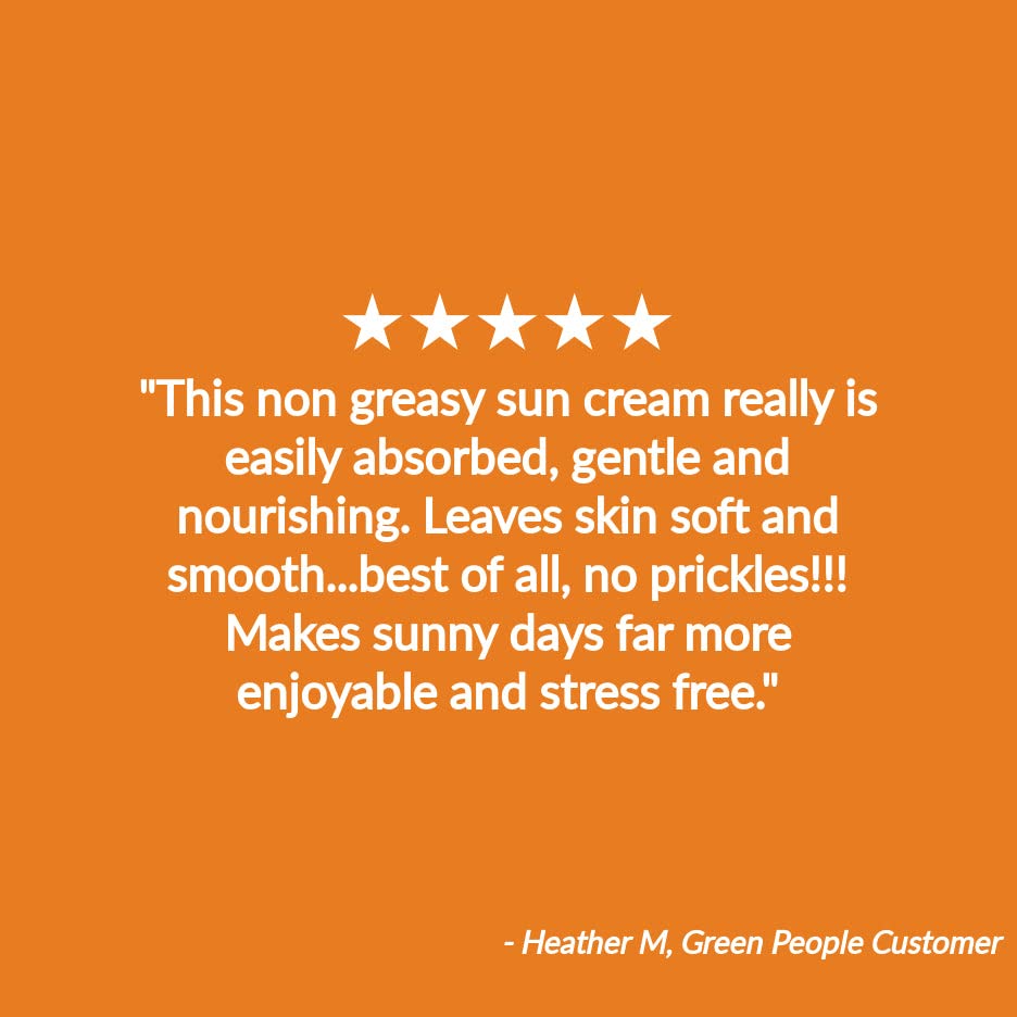 Green People Scent Free Facial Sun Cream SPF30 50ml | Natural, Organic SPF30 Face Sunscreen | Eczema Friendly, Sensitive Skin, Prickly Heat | Uns