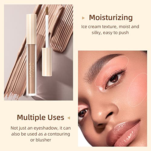 Matte Liquid Eyeshadow Set,8 Colours Smokey Black Nude Eyeshadow Highly Pigmented Long-Lasting Quick-Drying Women Eye Shadow Make Up Kits Gift (S