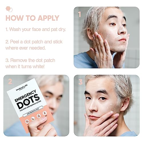 Breakoutaid Pimple patches infused with salicylic acid – Pack of 72 patches translucent Hydrocolloid pimple patch spot treatment stickers for fac