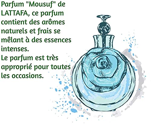 Lattafa Mousuf d'Arabian Ambre Oud Wood Eau de Parfum, Oriental Arabic, 100 ml