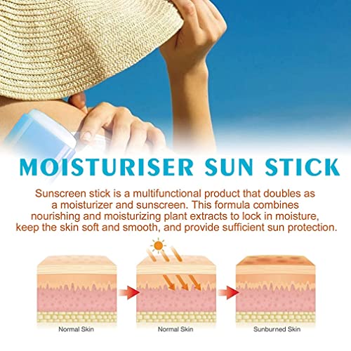 Matte sun stick, 18g Matte Sun Stick, Mugwort+Camelia, Matte Sun Stick, Long Lasting Sun Stick SPF 50 Face Matte Moisturizing Sunscreen