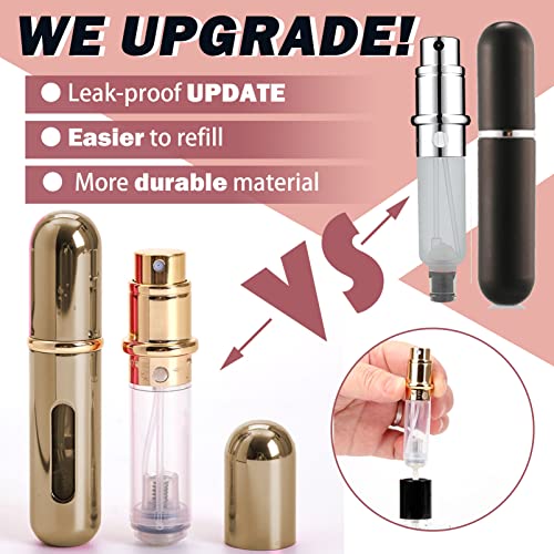 KAYZON Refill Perfume Bottle, Perfume Atomiser 5ml Travel Refill Perfume Bottle Mini Portable Perfume Spray Bottles Empty Toner Atomizer Bottle f