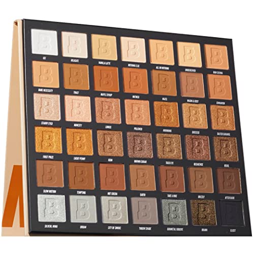 BEAUTY BAY Bright Matte 42 Shade Eyeshadow Palette - Intense Pigment & Long-Lasting Eye Make-Up, Eye Shadow Shades in Pinks, Blues, Greens, Yello