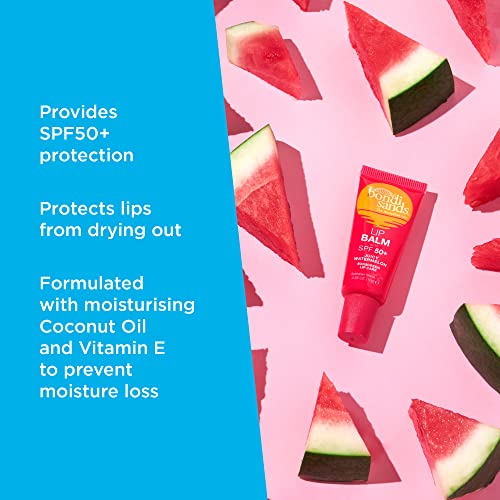 Bondi Sands - Lip Balm SPF 50+ Juicy Watermelon - moisturizing lip balm with SPF 50 for advanced sun protection, 10 g