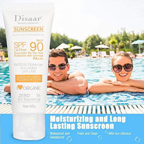 SPF50++ 40ml Moisturising Sunscreen,Face and Neck Whole Body Sun UV Radiation Protection Cream, Sunblock Whitening Non Grease Lotion