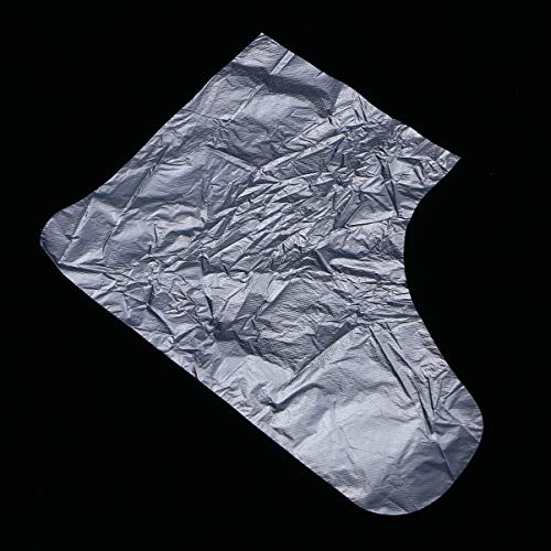 Exceart 200pcs Clear Plastic Disposable Booties Paraffin Bath Liners for Foot Pedicure Hot Spa Wax Treatment Foot Covers Bags