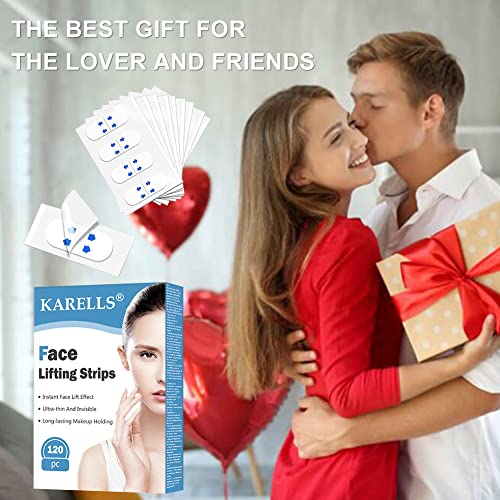 Face Lift Tape,120PCS Face Tape Lifting Invisible,Eyid Lift Strips, Vline Face Lifting,Face Lifting Tape, Lift Sticker,Face Uplift, Make-up Face