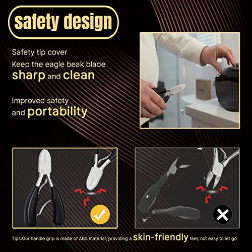 Nail Clippers for Thick Nails Heavy Duty,Ingrown Thick Toenails Scissors