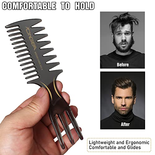 Styling Hair Comb Wide Tooth Comb Fantail Comb Hairdressing Comb Professional Barber Hairstylist Comb Accessories Shaping Wet Barber Double-sided