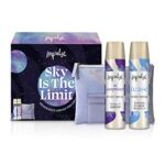 Impulse Sky Is The Limit Body Spray Fragrance & On-The-Go with a Purple Iridescent Makeup Bag and Card Holder Set for Her 2 Piece