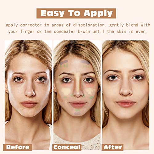 KIMUSE Colour Correcting Palette, Colour Concealer Makeup Palette, Six Shades, Creamy Blendable Texture