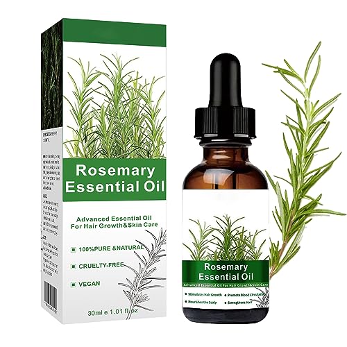 Rosemary Essential Oil For Hair Growth, Natural Rosemary Oil For Hair & Eyelashes Growth, Hair Strengthening Oil Improve Hair Loss, For Growth An