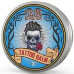 Viking Revolution Tattoo Care Balm for Before, During & Post Tattoo – Safe, Natural Tattoo Aftercare Cream – Moisturizing Lotion to Promote Skin