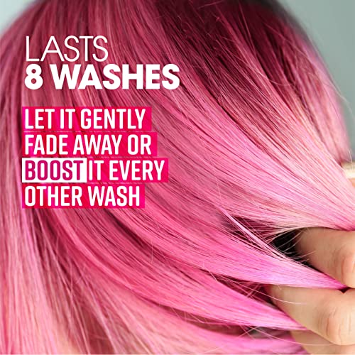 PRO:VOKE Go Pink Temporary Colour Hair Mask 300 ml, NEW Go Pink Without Commitment Lasts 8 Washes, Keratin Enriched formula