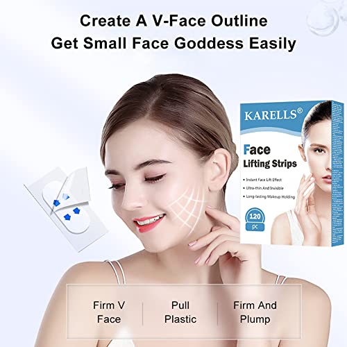 Face Lift Tape,120PCS Face Tape Lifting Invisible,Eyid Lift Strips, Vline Face Lifting,Face Lifting Tape, Lift Sticker,Face Uplift, Make-up Face