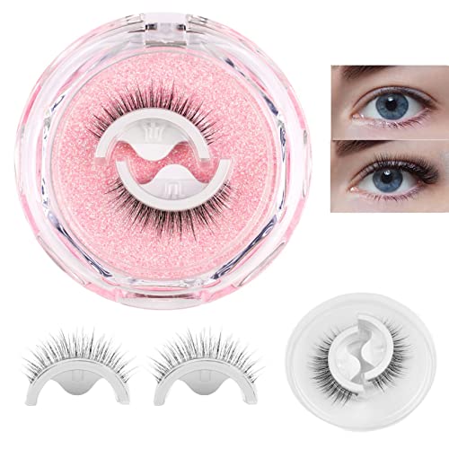 Self Adhesive Eyelashes Reusable False Eyelashes,Pre Glued Eyelashes,Reusable Adhesive Eyelashes,Stick on Eyelashes,Reusable Eyelashes Self Adhes
