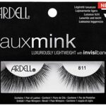 ARDELL False Eyelashes Faux Mink 811 Black Medium Volume Medium Length Flared Knot-Free Invisiband Faux Mink Cat-Eye Vegan-Friendly Cruelty-Free