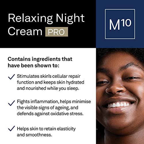 facetheory Relaxing Night Cream M10 PRO - Dry Skin Night Cream, Restoring Night Cream, Contains Melatonin, Face Moisturizer Night, Vegan & Cruelt