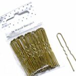 La Peach Fashions Ladies Regular Hair Styling Hair Pins Bobby Pins Kirby Grips Bun Pins Waved Hair Pins Size 50 mm (Blonde)