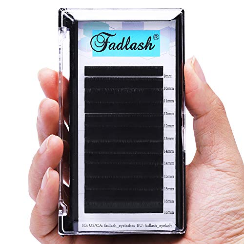 Easy Fan Russian Lashes 0.07 D Curl 9-16mm Mixed Tray Withstand 90℃ Easy Fan Lashes Volume Lashes 3D 5D 6D-20D Self Fanning Lashes(0.07-d-mix(9-1