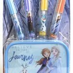 Disney Frozen Lip Gloss & Pouch Set - Makeup Set for Girls - Frozen Beauty gift pouch - Lip Gloss Kit in 4 Different Shades for Girls - Frozen To