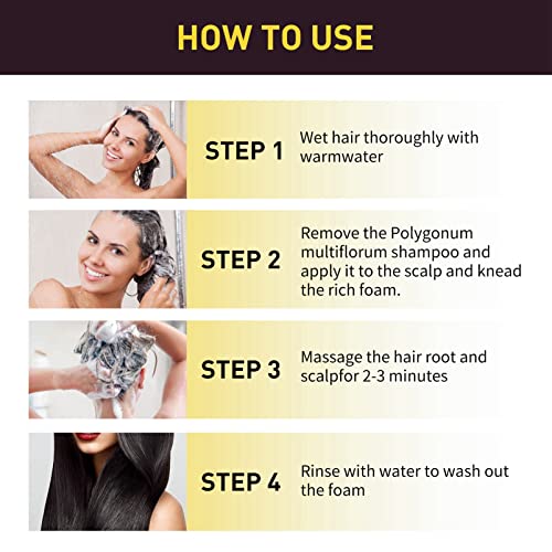 Black Hair Shampoo for Natural Hair, Instant Black Hair Shampoo Hair Dye Shampoo, Hair Color Shampoo Hair for Men Women Black Color, Hair Colorin