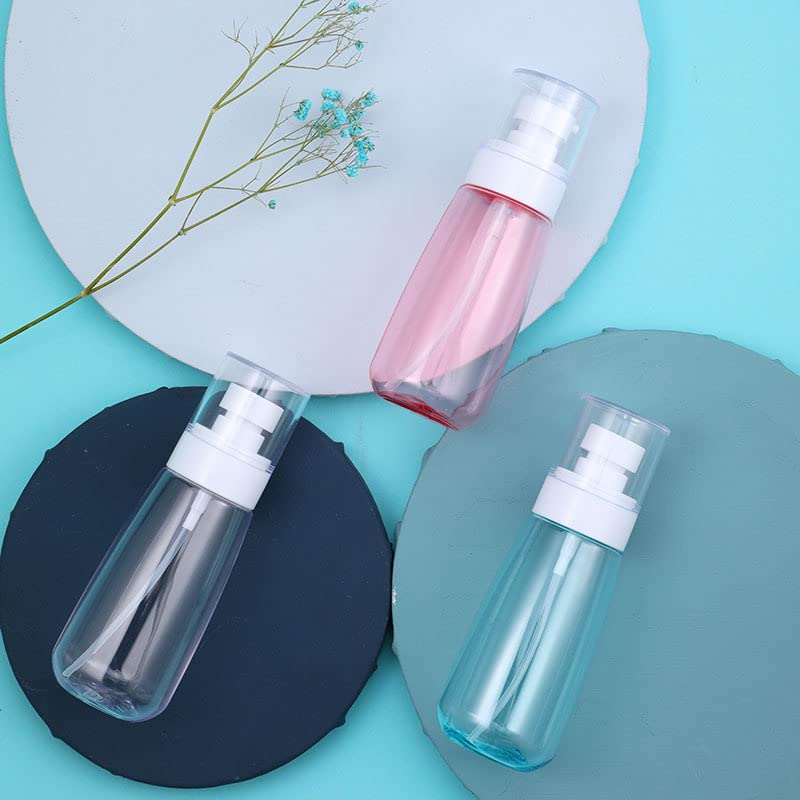 Perfume Atomiser Refillable Bottles,2pcs Spray Bottles100ml Clear Empty Fine Mist Plastic Travel Atomiser Bottle Set (Color Random)