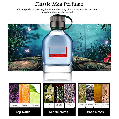 Cologne Perfume Men,25 ml 4 Bottles Long Lasting Fragrance Light Flavor Spray Perfume,Eau de Toilette Perfume Fragrance Gift for Idea Adeau Homme