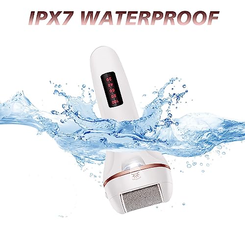 Foot Callus Remover, Professional Electric Pedicure Callus Remover, Rechargeable Foot File with 3 Roller Heads for Feet Care