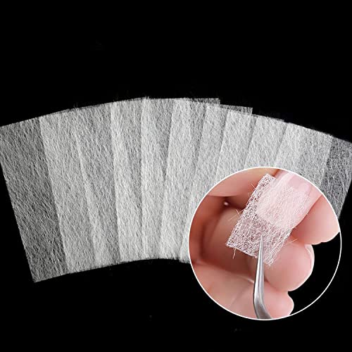 Clyhon 20 Pieces Fiberglass Nail Extension Fiber,Nail Art Quick Extension Fiberglass Silk, for Women DIY Nail Art Extension Accessories