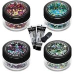 Bio degradable Chunky Glitter from PaintGlow (Vegan) face cosmetic glitters biodegradable chunky Glitter, unicorn glitter, body glitter, face gli