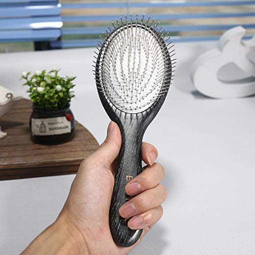BESTOOL Hair Brush, Paddle Detangler Brush with Metal Bristles for Women/Men/Kids Detangling & Massaging, Anti Static, Best for All Hair Types We