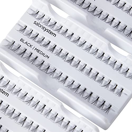 Salon System Individual Lashes SALON VALUE PACK Black Medium by Salon System