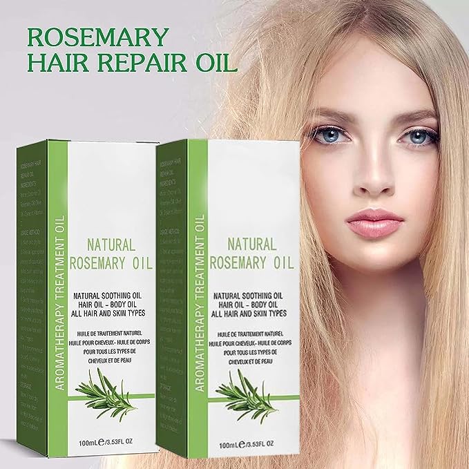 Natural Rosemary Oil For Hair Growth - Nature Spell Rosemary Oil - Diluted Rosemary Oil For Hair Growth - Natural Essential Oil For Hair Loss Dam