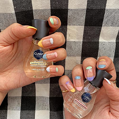 Cutex All-In-One Nail Strengthener Treatment, Base & Top Coat (13.6ml) for Weak & Damaged Nails, Chip Resistant, Dermatologist Tested