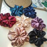 7Pcs Silk Hair Scrunchies for Women, Lengthening Satin Scrunchies for Hair, Soft and Silky Hair Ties Hair Accessories for Women Girls, Won't Snap