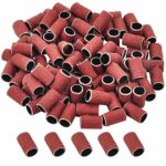 AOVNA 100 Pieces 180# Sanding Bands Pack Nail Sanding Bands Grinding Sand for Electric Nail Drill Nail art Manicure Pedicure Nail Drill (180#)