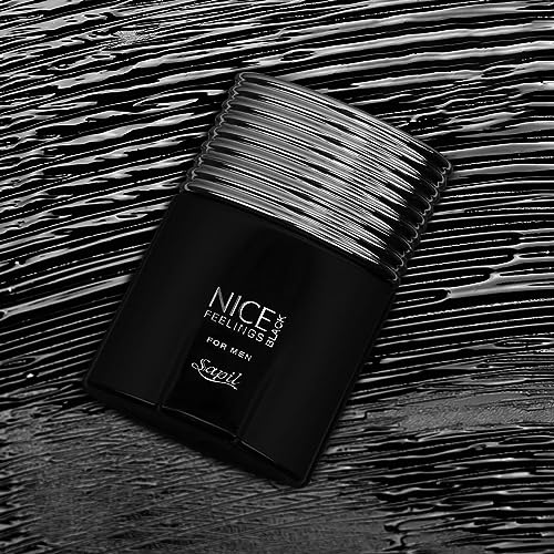 Sapil Perfumes - Eau de Toilette - for Men - NICE FEELINGS BLACK - 75ml (75)
