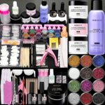 Morovan Acrylic Nail Kit - Glitter Acrylic Powder Set with Everything Professional Acrylic Nail Powder Set for Nails Supplies Tools DIY Nail Exte