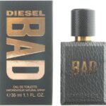 D|esel Bad Mens Gents EDT Eau De Toilette Aftershave Cologne Fragrance 35ml