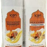 ican London Milk & Honey Shampoo + Nourishing Sulfate Free Conditioner Sets 500ml x 2