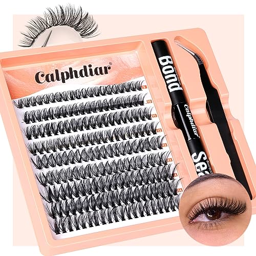 Eyelashes Extension Kit Cluster Lashes Cat Eye Lashes Faux Mink Lashes With Strong Hold Bond and Seal Lashes Glue And Tweezers False Eyelashes Na