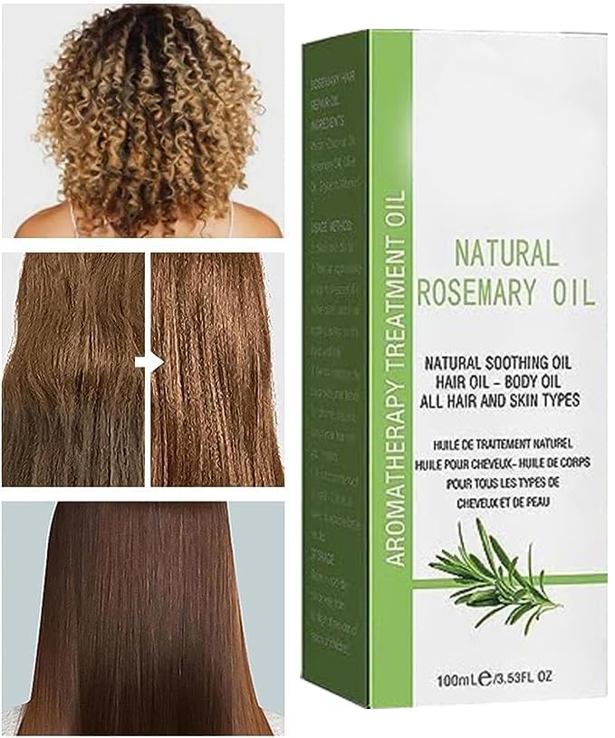 Natural Rosemary Oil For Hair Growth - Nature Spell Rosemary Oil - Diluted Rosemary Oil For Hair Growth - Natural Essential Oil For Hair Loss Dam