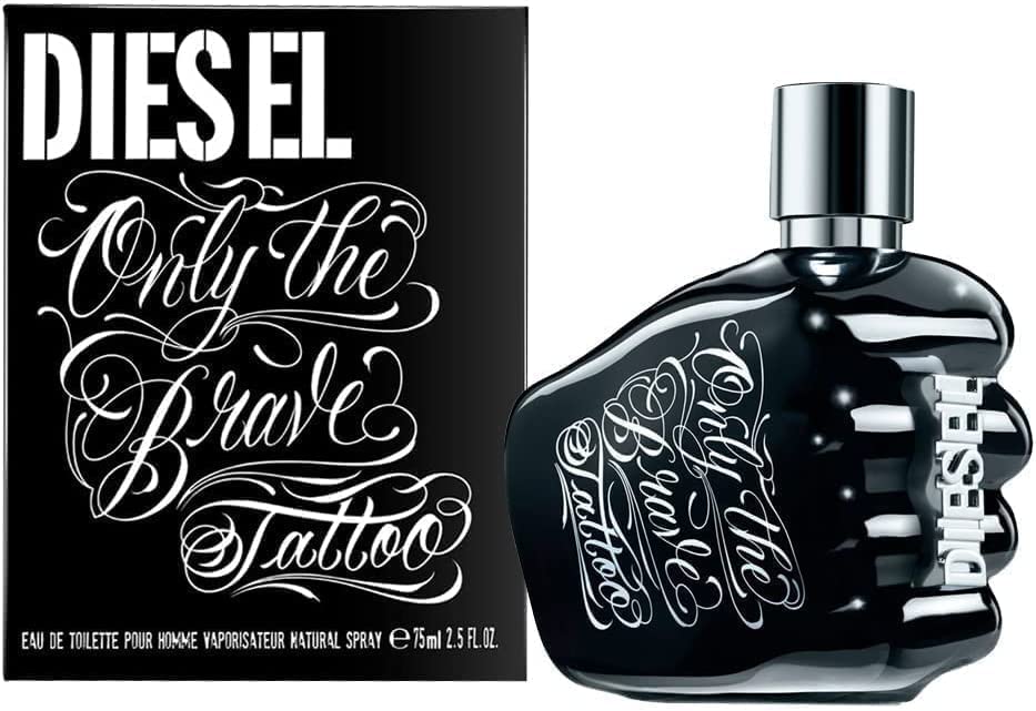 D|esel Only The Brave Tattoo EDT Eau de Toilette Mens Gents Fragrance Aftershave Cologne 75ml