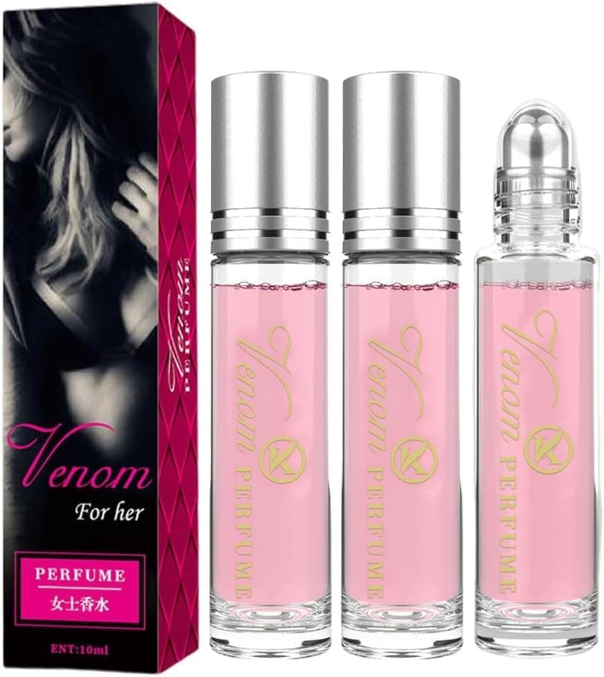 Pheromone perfume, 3pcs Venom pheromone perfume, Pheromone Perfume For Women, Venom Scents Pheromones for Women, Pheromones Perfume For Her, Roll