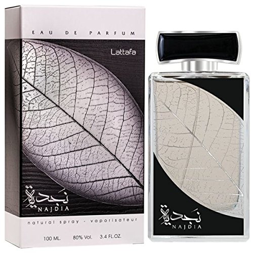 Najdia Silver by Lattafa Perfumes 100ml EDP Arabian Fresh Citrus Musky Perfume Spray