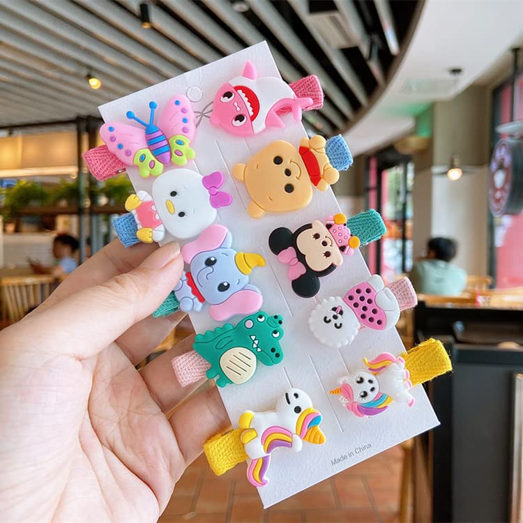 Girls Hair Clips, Hair Clips Kids Barrettes Girls' Hair Accessories for Little Girls Baby Kids, Cute Unicorn Rainbow Horses Toddler Small Hair Ba