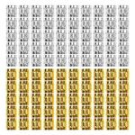 Beayuer 100 Pieces Hair Jewelry Rings Hair Decorations, Aluminum Dreadlocks beads Metal Cuffs, Including 50 Pcs Gold and 50 Pcs Silver Hair Decor
